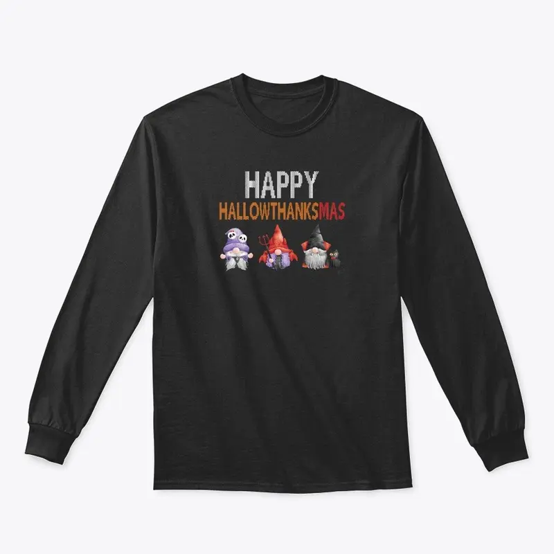 Happy Hallowthanksmas  Funny Gnome 