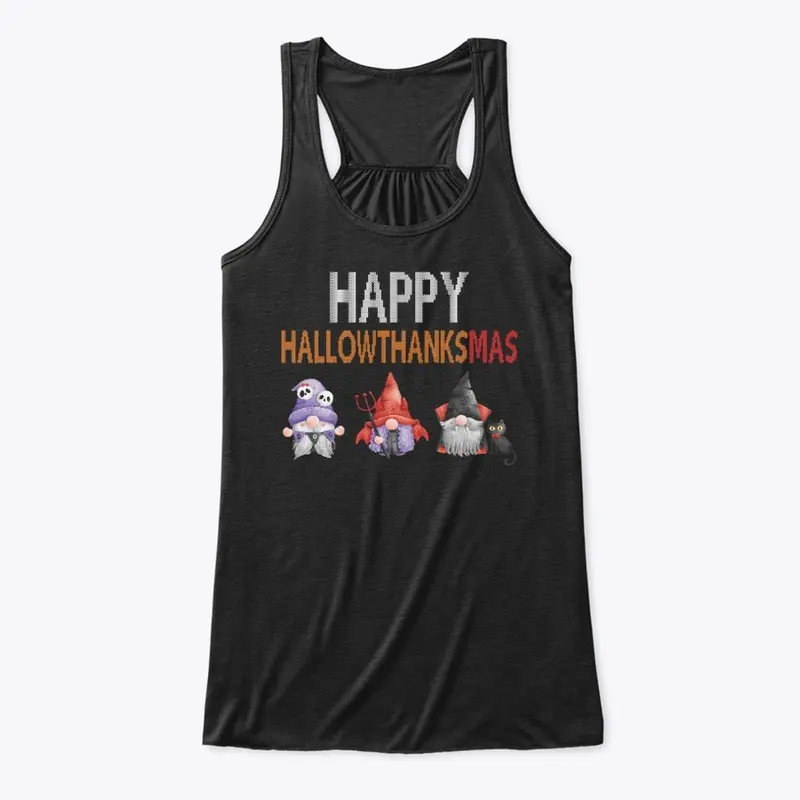 Happy Hallowthanksmas  Funny Gnome 